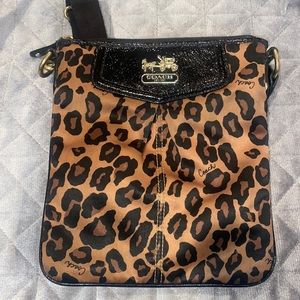 Coach cheetah print crossbody